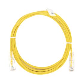 cable de parcheo slim utp cat6  3 m amarillo diámetro reducido 28 awg189706
