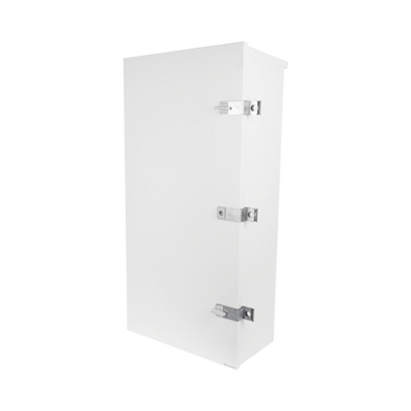 Gabinete Para Instalación De 3 Baterias Pl110d12 Fabricado En Lámina Galvanizada Accesorios Para Piso O Poste (no Incluidos)