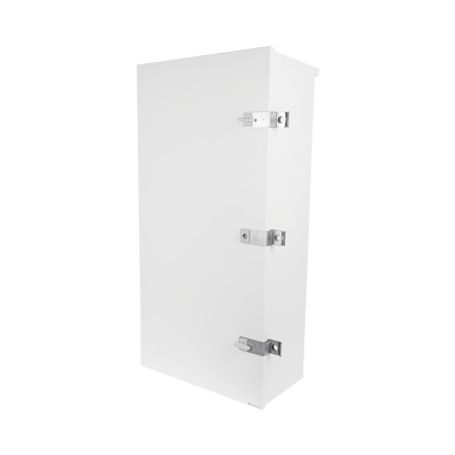 Gabinete Para Instalación De 3 Baterias Pl110d12 Fabricado En Lámina Galvanizada Accesorios Para Piso O Poste (no Incluidos)