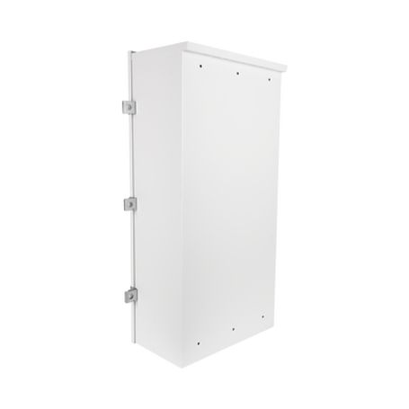 Gabinete Para Instalación De 3 Baterias Pl110d12 Fabricado En Lámina Galvanizada Accesorios Para Piso O Poste (no Incluidos)