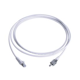 patch cord tera cat5e 10100baset de 2 pares y conector modular ls0h color blanco 2 metros