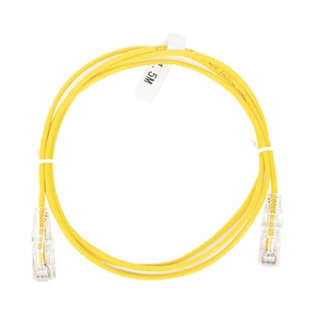 cable de parcheo slim utp cat6  15 m amarillo diámetro reducido 28 awg189700