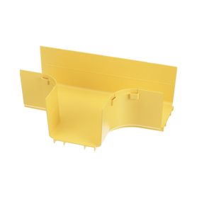 accesorio en t horizontal con ángulos a 90º para canaletas fiberrunner™ 4x4 color amarillo200274