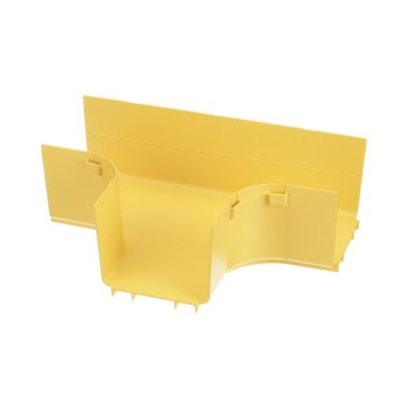 accesorio en t horizontal con ángulos a 90º para canaletas fiberrunner™ 4x4 color amarillo200274