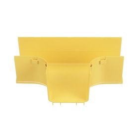 accesorio en t horizontal con ángulos a 90º para canaletas fiberrunner™ 4x4 color amarillo200274