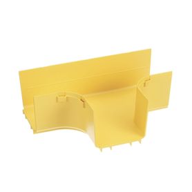 accesorio en t horizontal con ángulos a 90º para canaletas fiberrunner™ 4x4 color amarillo200274