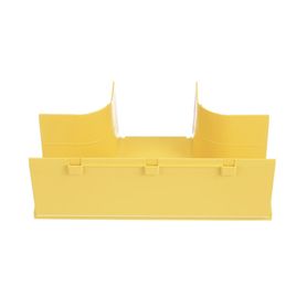 accesorio en t horizontal con ángulos a 90º para canaletas fiberrunner™ 4x4 color amarillo200274