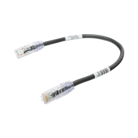 Cable De Parcheo Tx6 Utp Cat6 24 Awg Cm Color Negro 1ft