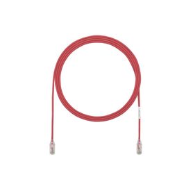 cable de parcheo tx6 utp cat6 diámetro reducido 28awg color rojo 10ft 