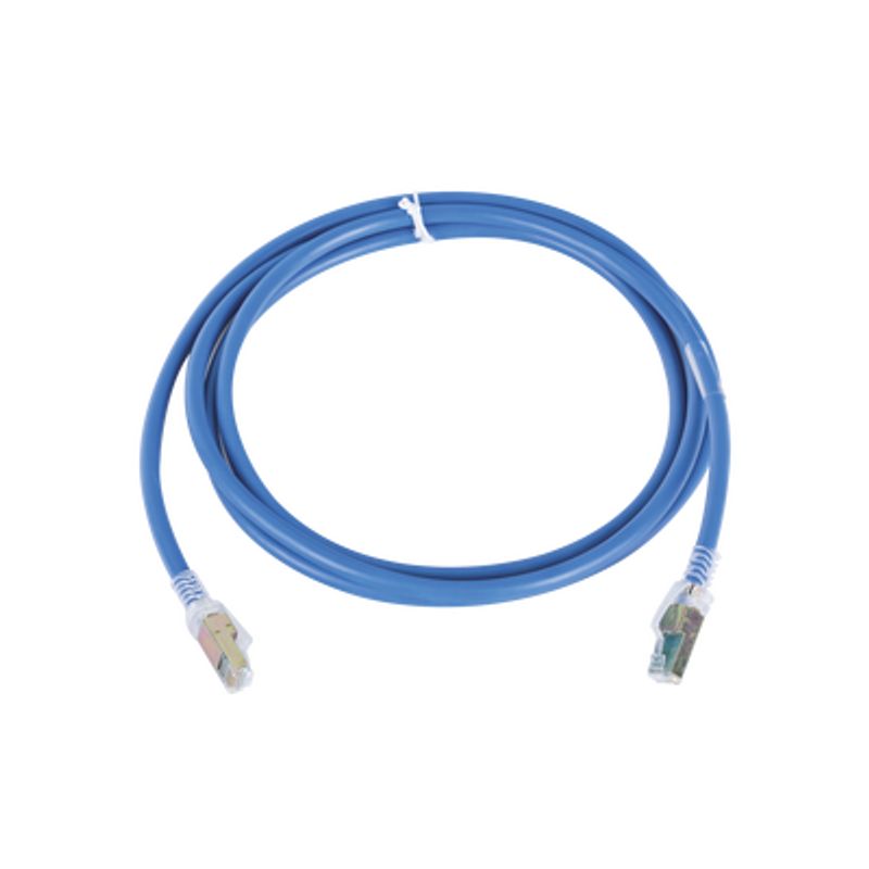 Patch Cord Zmax Cat6a Utp Cm 7ft Color Azul Versión Bulk (sin Empaque Individual)