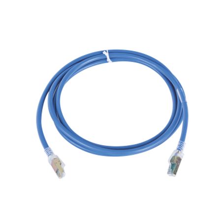 patch cord zmax cat6a utp cm 7ft color azul versión bulk sin empaque individual92707