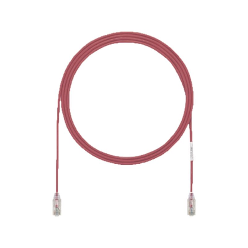 Cable De Parcheo Utp Cat6a Cm/lszh Diámetro Reducido (28awg) Color Rojo 3ft