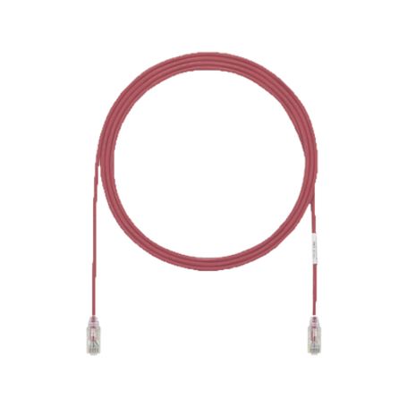 cable de parcheo utp cat6a cmlszh diámetro reducido 28awg color rojo 3ft