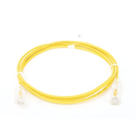Cable De Parcheo Slim Utp Cat6  2 M Amarillo Diámetro Reducido (28 Awg)