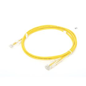 cable de parcheo slim utp cat6  2 m amarillo diámetro reducido 28 awg189701