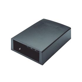 caja de montaje en superficie con accesorio para resguardo de fibra óptica para 12 módulos minicom color negro