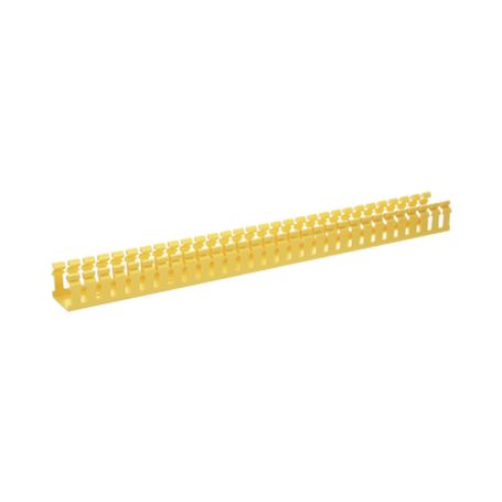 canaleta ranurada de pvc sin tapa tipo h tapa abisagrada 2 in de ancho 2 in de alto y 18288 mm de largo color amarillo184795