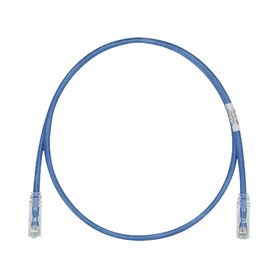 cable de parcheo tx6 utp cat6 24 awg cm color azul 25ft