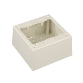caja de pared superficial doble con divisor opcional uso universal con placas de pared color blanco mate162551