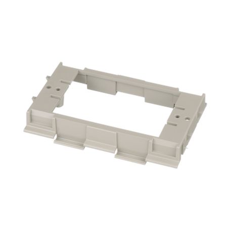 soporte para montaje de faceplates en canaleta t70 de pvc rigido color gris internacional163310