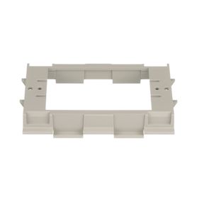 soporte para montaje de faceplates en canaleta t70 de pvc rigido color gris internacional163310