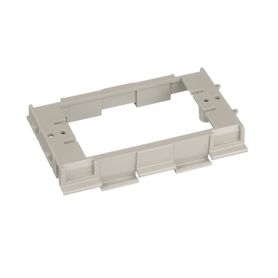 soporte para montaje de faceplates en canaleta t70 de pvc rigido color gris internacional163310