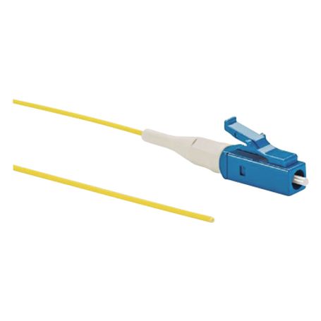 pigtail de fibra óptica lc simplex monomodo os2 9125 900um color amarillo 1 metro