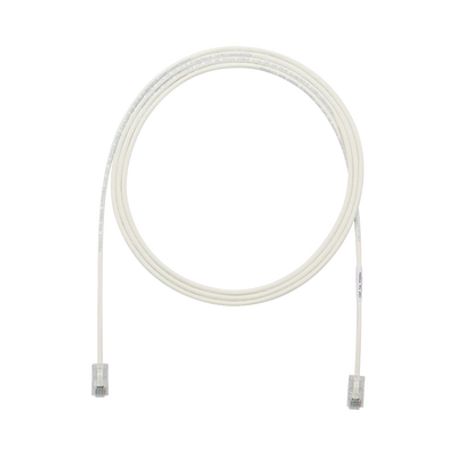 cable de parcheo utp cat6a cmlszh diámetro reducido 28awg color blanco mate 4ft