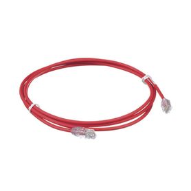 cable de parcheo utp cat6a cmlszh diámetro reducido 28awg color rojo 7ft180705