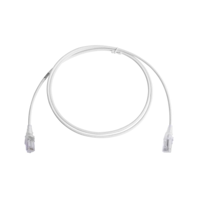 Patch Cord Mc6 Modular Cat6 Utp Cm/ls0h 5ft Color Blanco Diámetro Reducido (28awg)