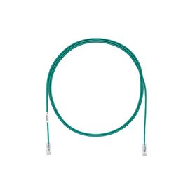 cable de parcheo tx6 utp cat6 diámetro reducido 28awg color verde 1ft 