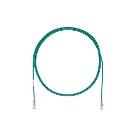 Cable De Parcheo Tx6 Utp Cat6 Diámetro Reducido (28awg) Color Verde 1ft 