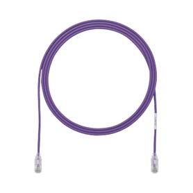 cable de parcheo tx6 utp cat6 diámetro reducido 28awg color violeta 3ft 