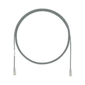 cable de parcheo utp cat6a cmlszh diámetro reducido 28awg color gris 8ft