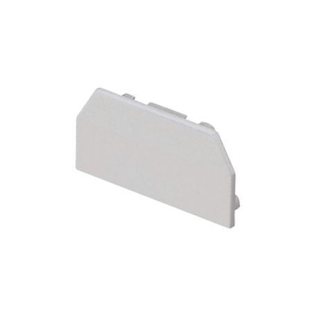 tapa final para uso con canaleta t45 material pvc rigido color blanco mate