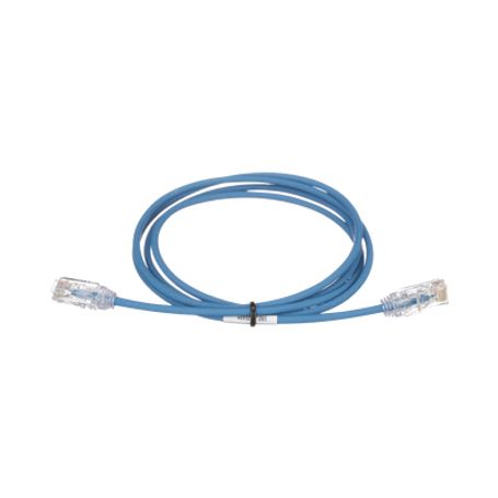 cable de parcheo tx6 utp cat6 diámetro reducido 28awg color azul 12ft 