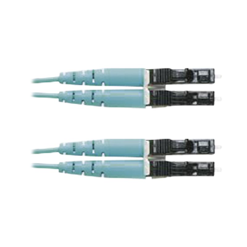 Jumper De Fibra Optica Multimodo 50/125 Om3 Lclc Duplex Ofnr (riser) Color Aqua 4 Metros