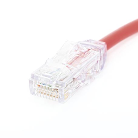Cable De Parcheo Utp Cat6a Diámetro Reducido (28 Awg) Cm/lszh Color Rojo 8in (20.3cm)