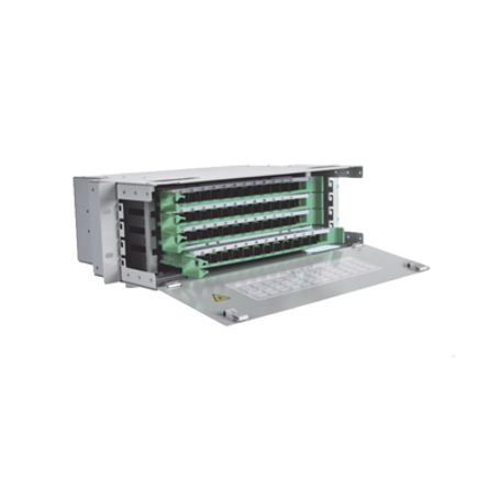 distribuidor de fibra óptica para 144 empalmes con 144 acopladores scapc y 144 pigtails 19 5 ur