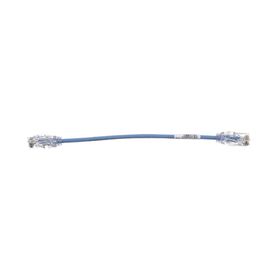 cable de parcheo tx6 utp cat6 diámetro reducido 28awg color azul 20cm179585