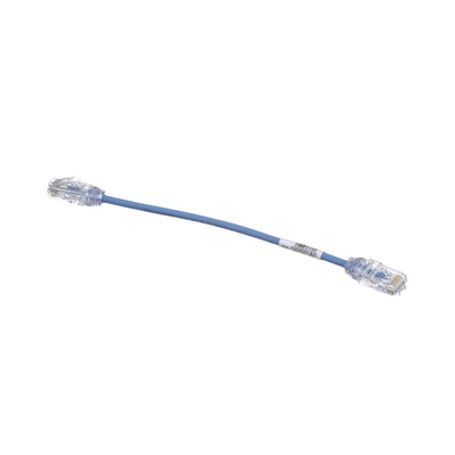 Cable De Parcheo Tx6 Utp Cat6 Diámetro Reducido (28awg) Color Azul 20cm