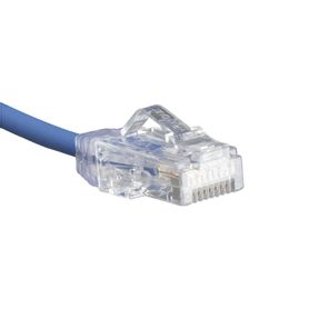 cable de parcheo tx6 utp cat6 diámetro reducido 28awg color azul 20cm179585