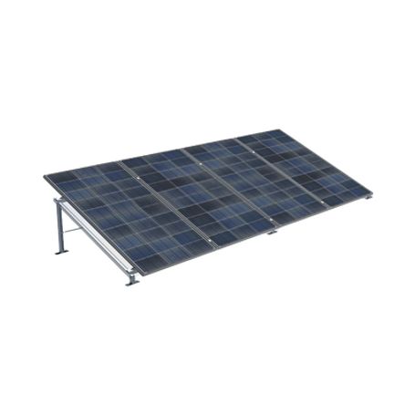 Montaje De Piso De Alta Resistencia Para Instalación De 4 Paneles Solares De Hasta 1300 X 2400 Mm (revisar Módulos Compatibles)