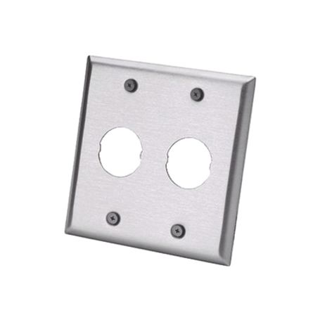 placa de pared doble industrialnet™ para 2 conectores industriales de acero inoxidable183954