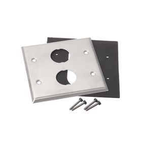placa de pared doble industrialnet™ para 2 conectores industriales de acero inoxidable183954