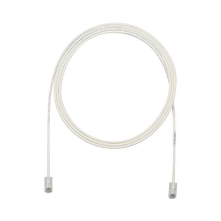 Cable De Parcheo Utp Cat6a Cm/lszh Diámetro Reducido (28awg) Color Blanco Mate 20ft