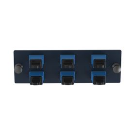 placa acopladora de fibra optica fap con 6 conectores sc simplex 6 fibras para fibra monomodo os1os2 color azul183604