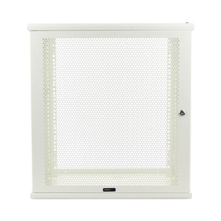 Gabinete Linkedpro De Montaje En Pared 19in Puerta Perforada 12 Ur 450 Mm De Profundidad Color Blanco