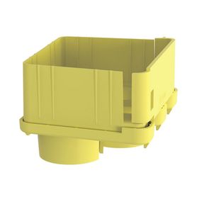 tapa con 2 salidas a tubo de 15in 38mm para uso con canaletas 4x4 fiberrunner™ color amarillo201447