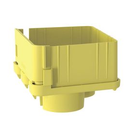 tapa con 2 salidas a tubo de 15in 38mm para uso con canaletas 4x4 fiberrunner™ color amarillo201447